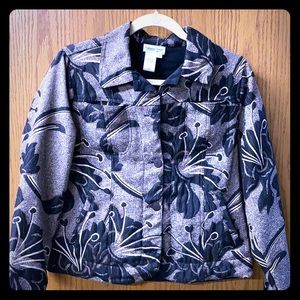 Coldwater Creek print jacket. Size M